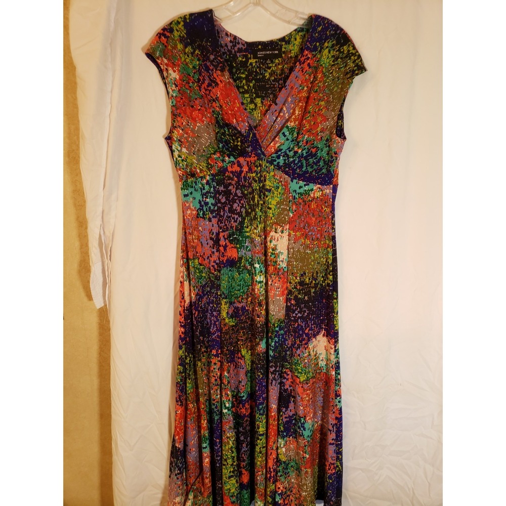 Women's Jones NY Multicolor Sleeveless Dress Size 8